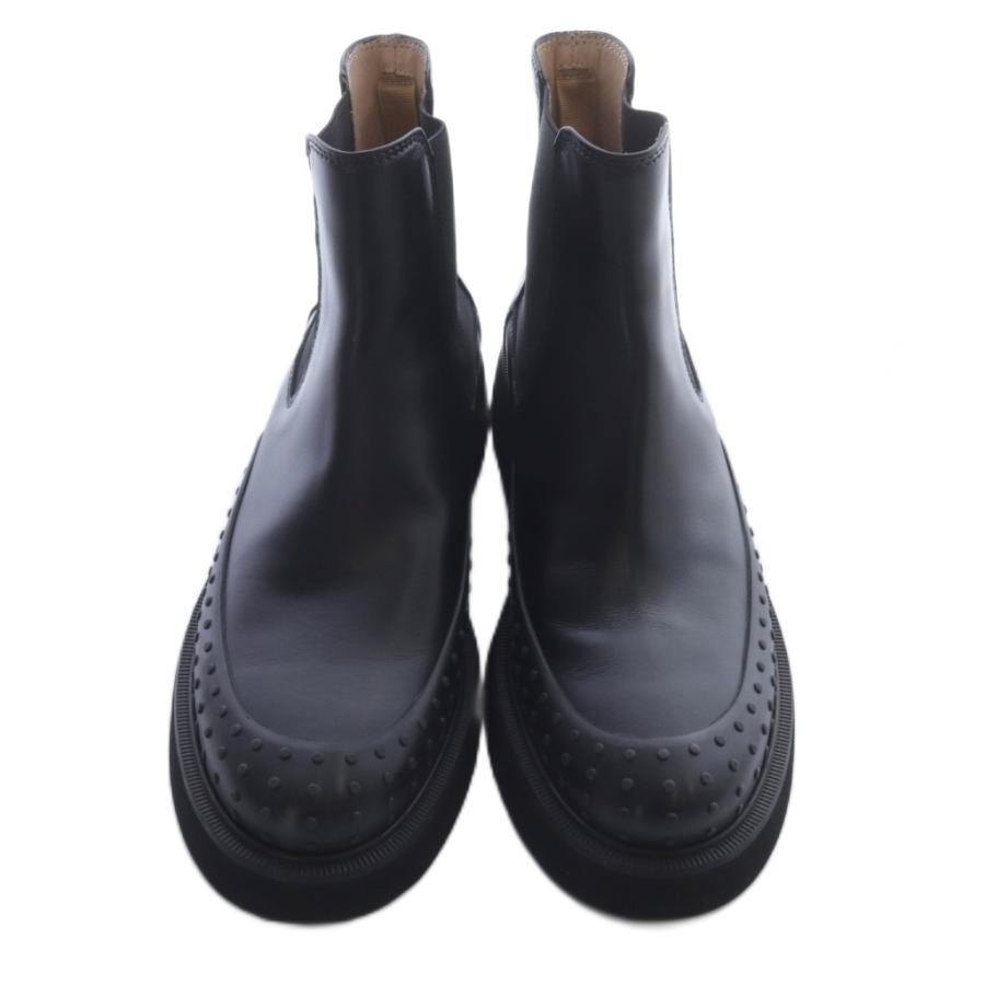 トッズ TOD'S レザー サイドゴア アンクルブーツ ショート 35.5