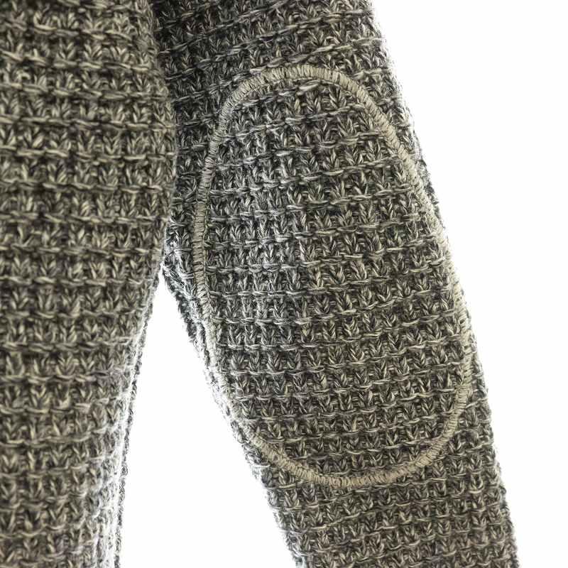 BARK バーク Bark イタリア製 ニットダッフルコート フード XS グレー