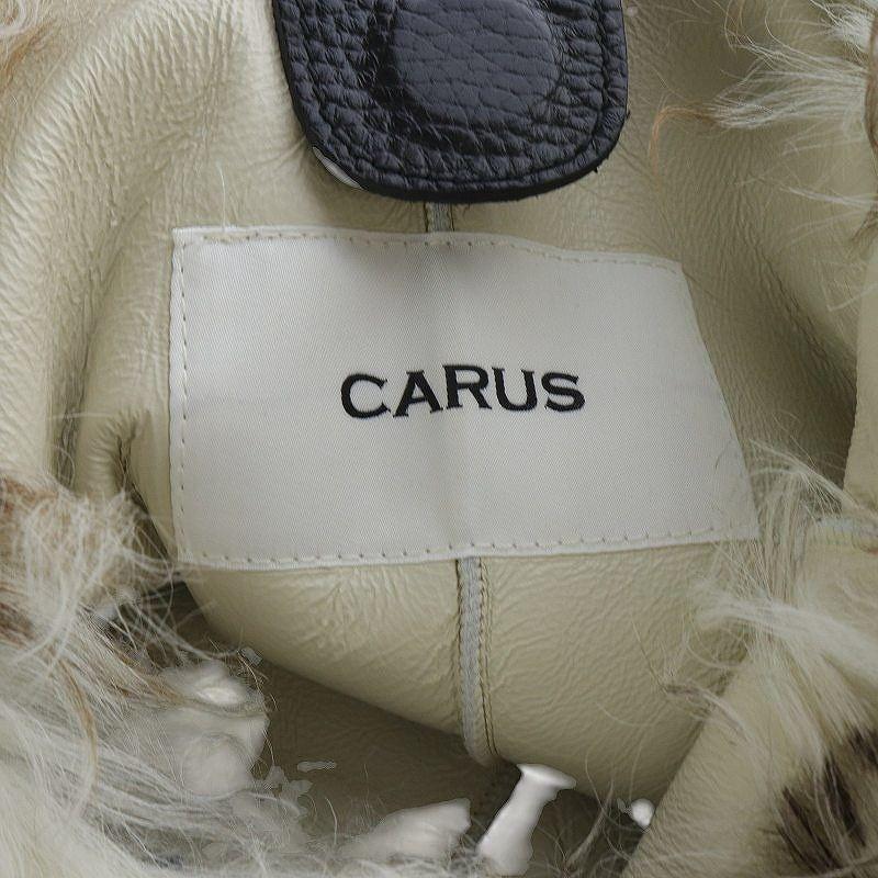 カルス CARUS ムートンファーミニバッグ ハンドバッグ ホワイト 