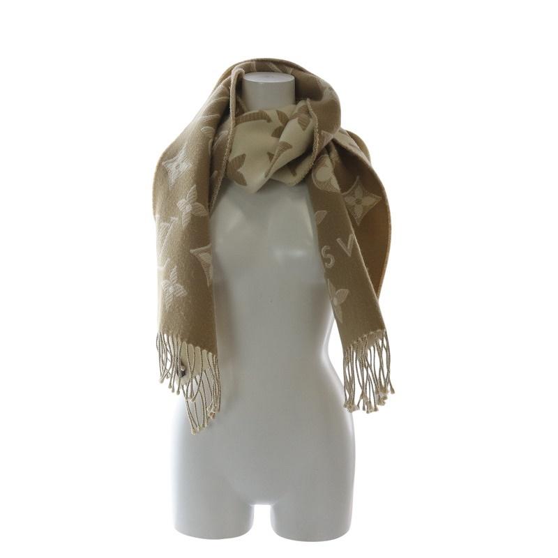 LOUIS VUITTON マフラー・LV エセンシャル ベージュ LOUIS VUITTON マフラー・LV エセンシャル シャイン ベージュ