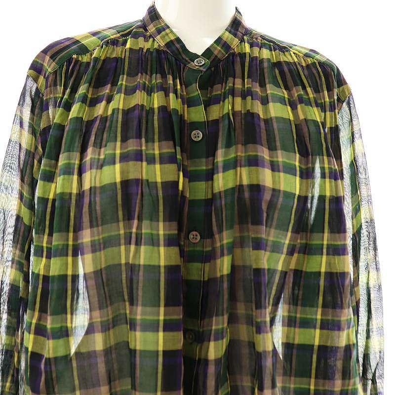 UNITED ARROWS（ユナイテッドアローズ） チェック シアーシャツ バンド