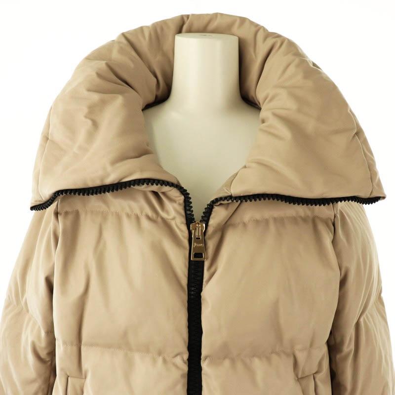 ヘルノ HERNO ボンバージャケット ダウン ジップアップ 42 ベージュ