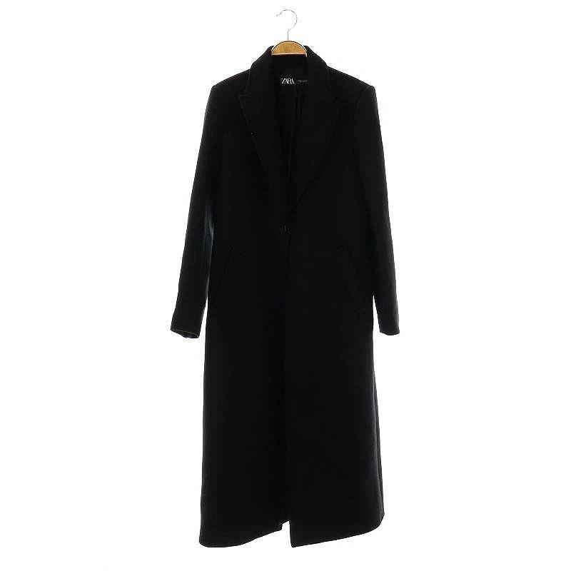 ZARA（ザラ） ロングコート チェスターコート アウター EUR XS 黒 /CX
