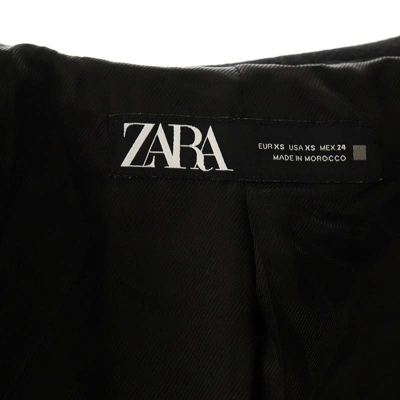 ZARA ザラ アウター　　EUR XS ZARA ザラ コート アウター 千鳥柄 EUR XS - メルカリ