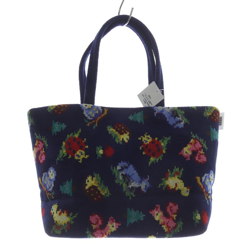 未使用品 フェイラー FEILER ハイジ トートバッグ ハンドバッグ 紺