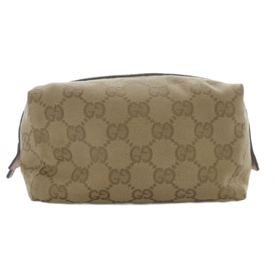 GUCCI（グッチ） ポーチ メイク 化粧 GGキャンバス ベージュ ピンク 