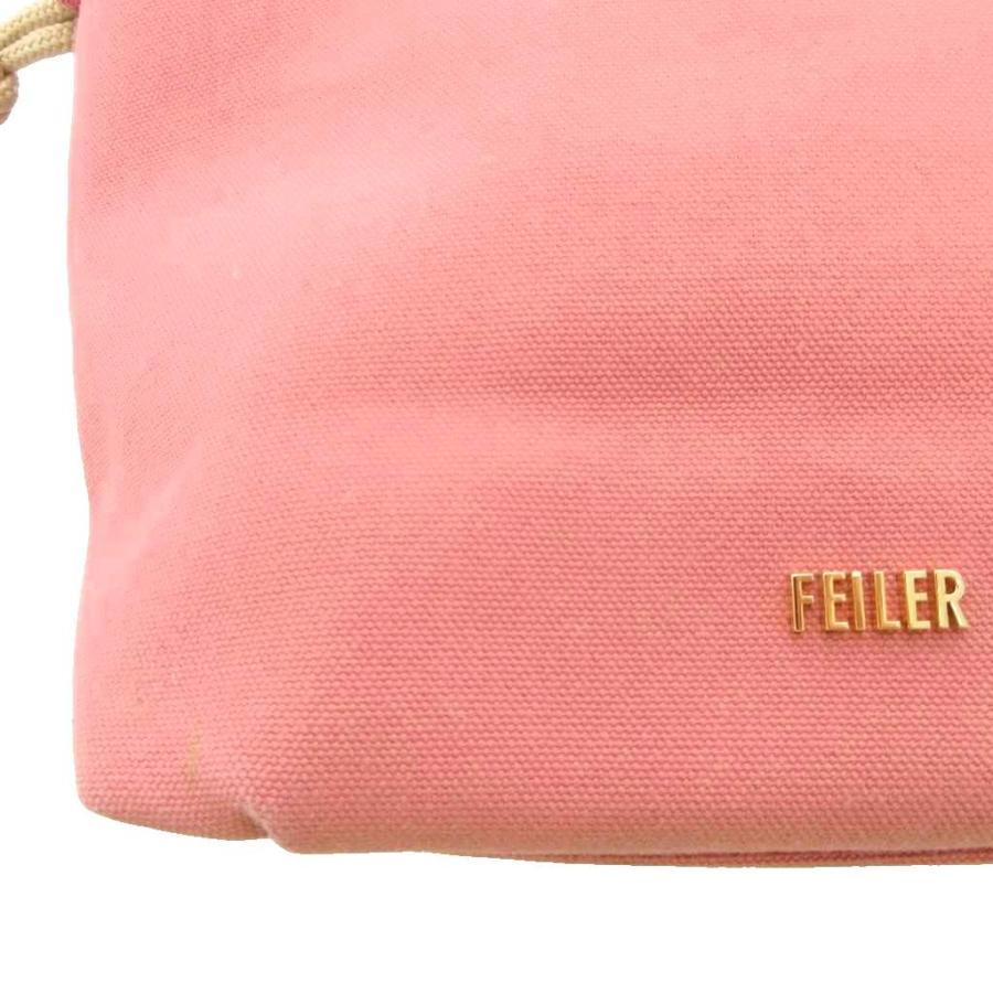 フェイラー FEILER 2WAYトートバッグ ショルダー キャンバス ピンク