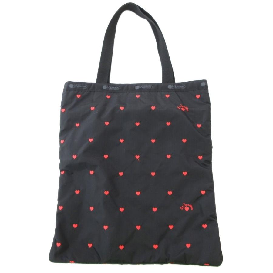 【みーこ】LeSportsac　フレッシュブラックハート　トートバッグ LeSportsac（レスポートサック） スウィートハート トートバッグ