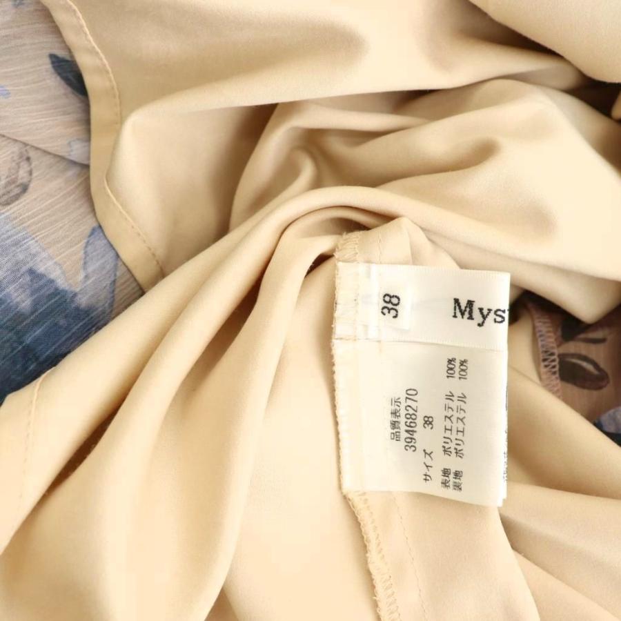 マイストラーダ Mystrada フラワープリントロングワンピース 38 ピンク