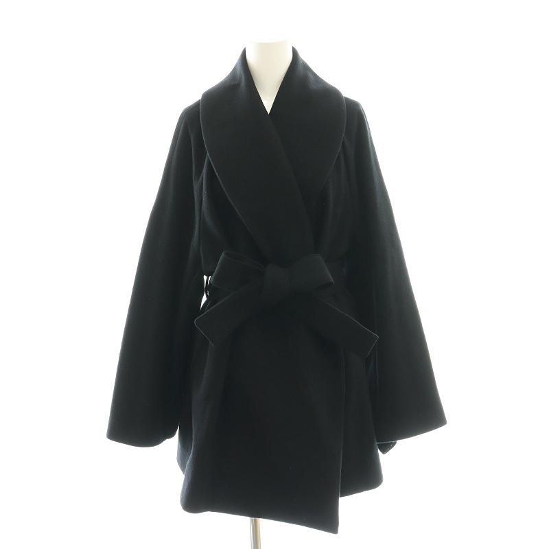 ヨーコチャン YOKO CHAN 24AW ショールカラーラップコート アウター