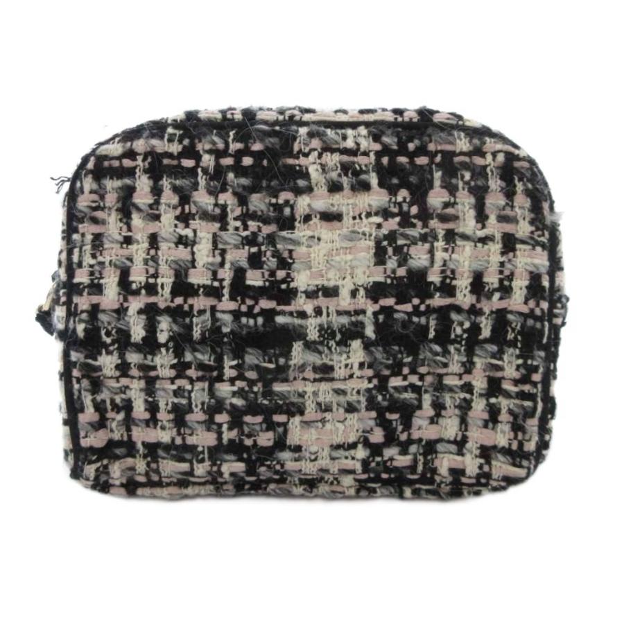 【美品】TOCCA トッカ リボンモチーフツイードショルダーバッグ トッカ TOCCA ショルダーバッグ ツイード リボン チェーン