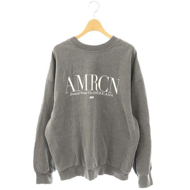 Americana CANNA グレー スウェット トレーナー Americana アメリカーナ スウェット グレー Americana CANNA グレー