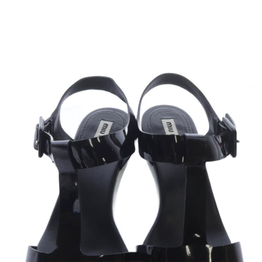 HERMES◇ケリー/サンダル/--/BLK/レザー/RG221074Z エルメス(HERMES