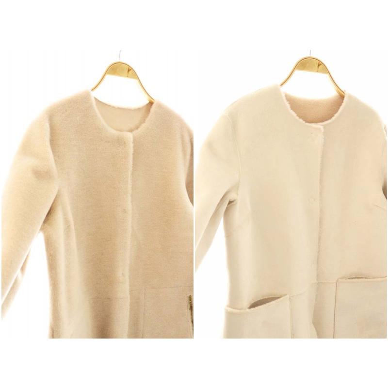 アナイ ANAYI エコファーリバーシブルコート フェイクムートンコート