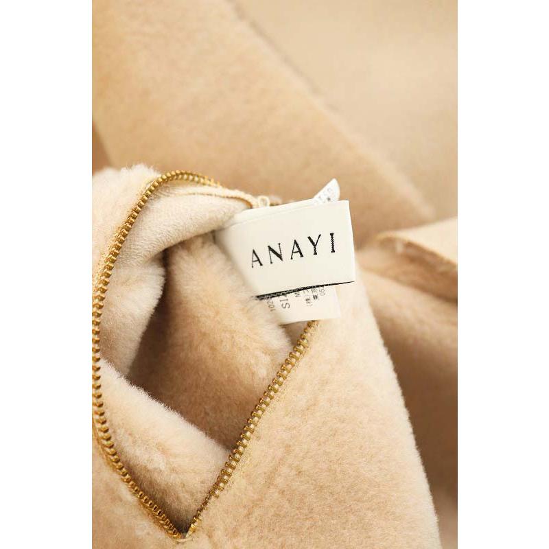アナイ ANAYI エコファーリバーシブルコート フェイクムートンコート