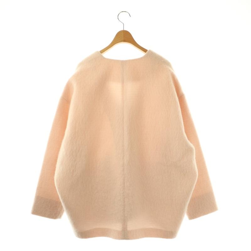 【美品】yori ウールモヘアシャギージャケット 021ライトピンク yori(ヨリ)の「ウールモヘアシャギージャケット【2021AW】9月