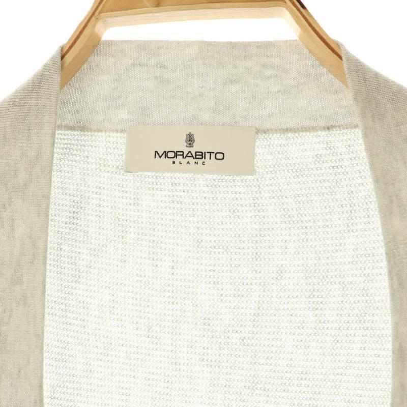 MORABITO BLANC ロゴプリントカーディガン　38サイズ　新品未使用 モラビト MORABITO ブラン レーヨンドルマンカーディガン ニット 38