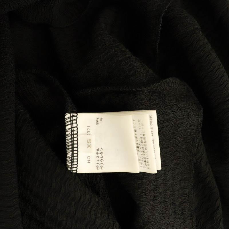 【中古】ロンハーマン Ron Herman クレープギャザー スリーブレスドレス ワンピース ウエストマーク XS 黒 ロンハーマン Ron Herman クレープギャザー スリーブレスドレス