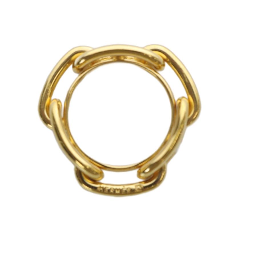 HERMES エルメス シェーヌダンクル スカーフリング ゴールド色 /YO23  