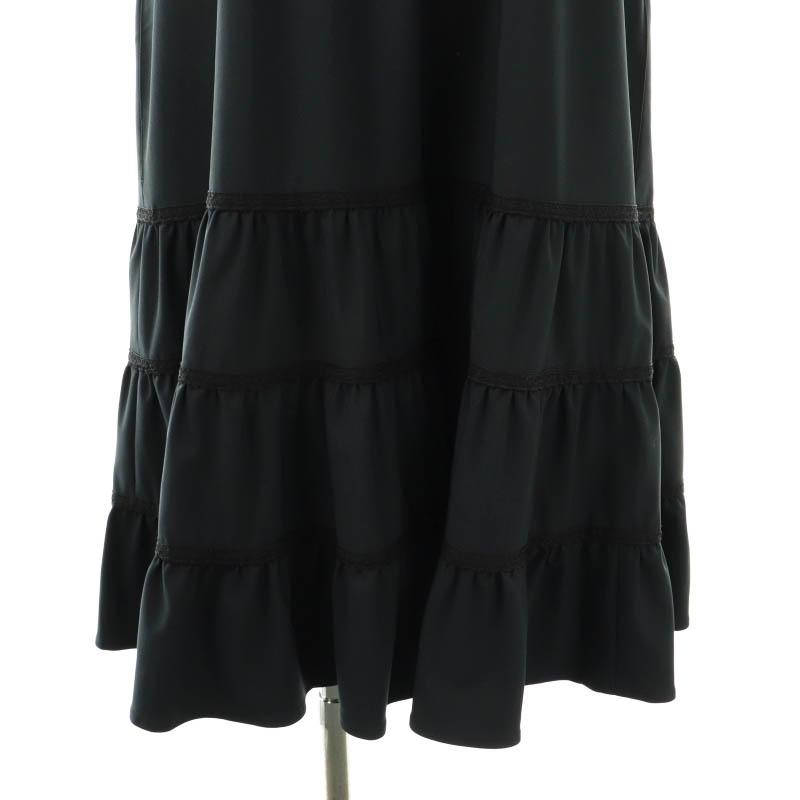 Rene ルネ ロングワンピース 38 ネイビー Rene ルネ ベーシック basic  