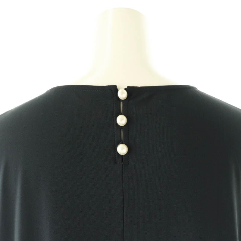 Rene ルネ ベーシック basic ティアードロングワンピース 38 紺  