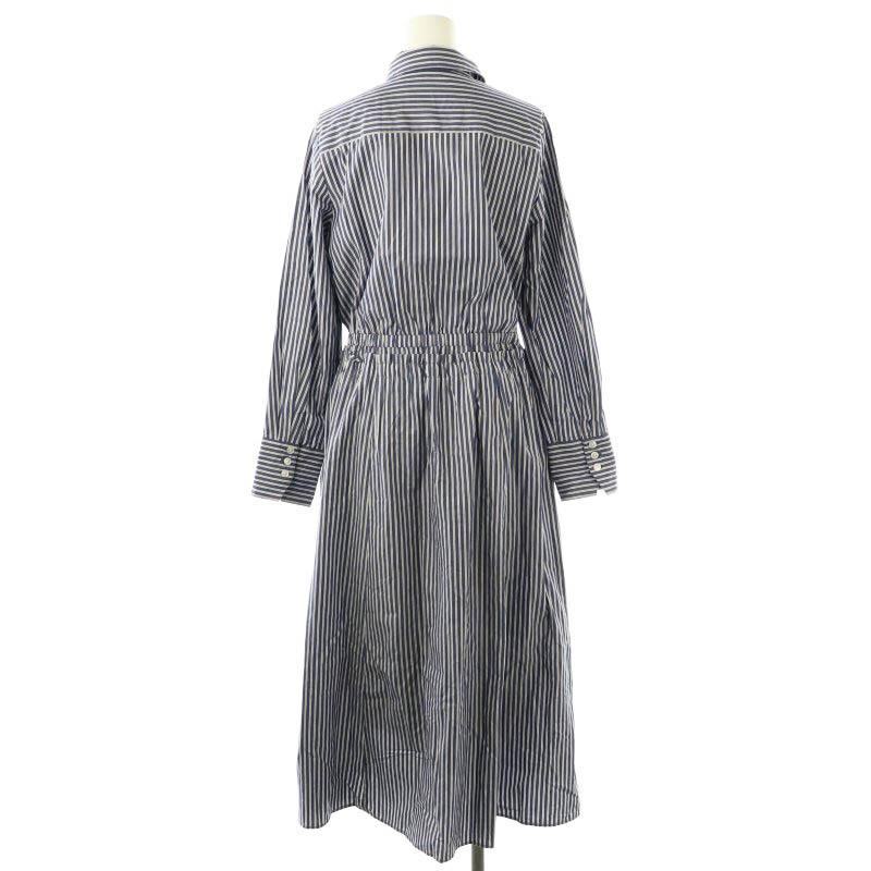アナイ ANAYI 25SS ストライプドロストシャツ ワンピース ロング 38