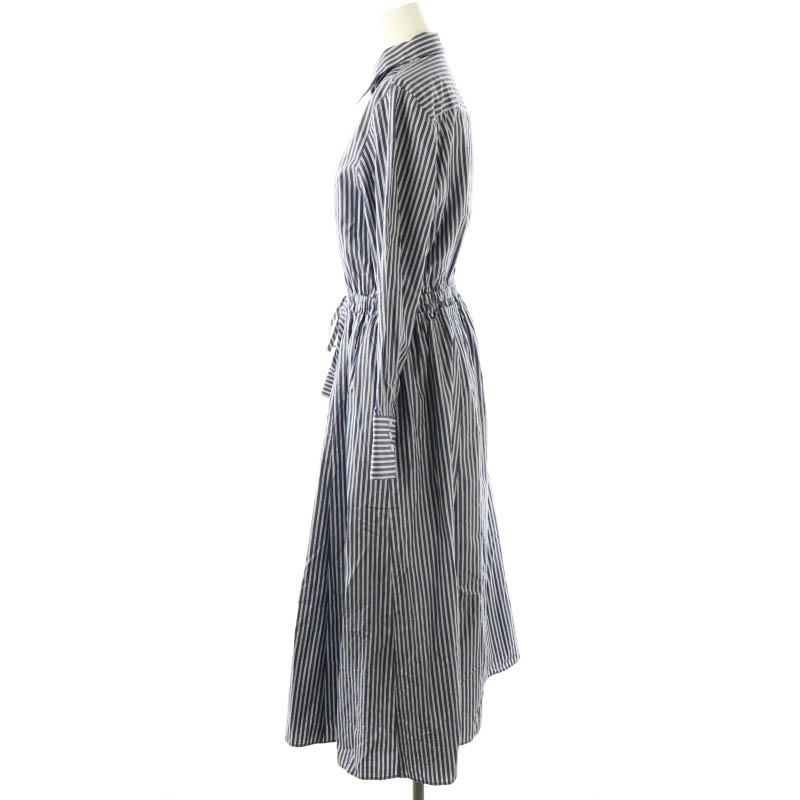 アナイ ANAYI 25SS ストライプドロストシャツ ワンピース ロング 38