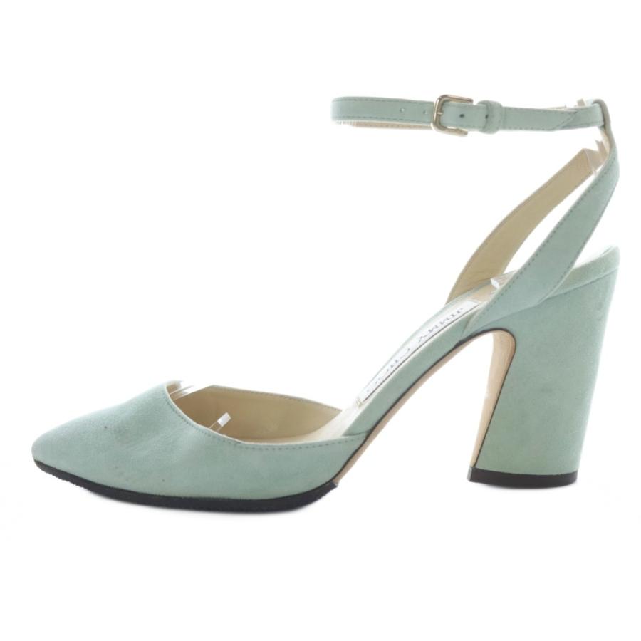 ジミーチュウ JIMMY CHOO スエード ポインテッドトゥ サンダル
