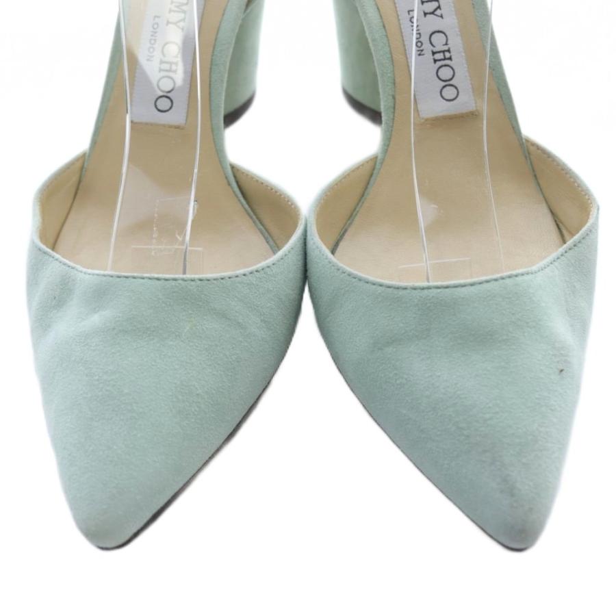 ジミーチュウ JIMMY CHOO スエード ポインテッドトゥ サンダル