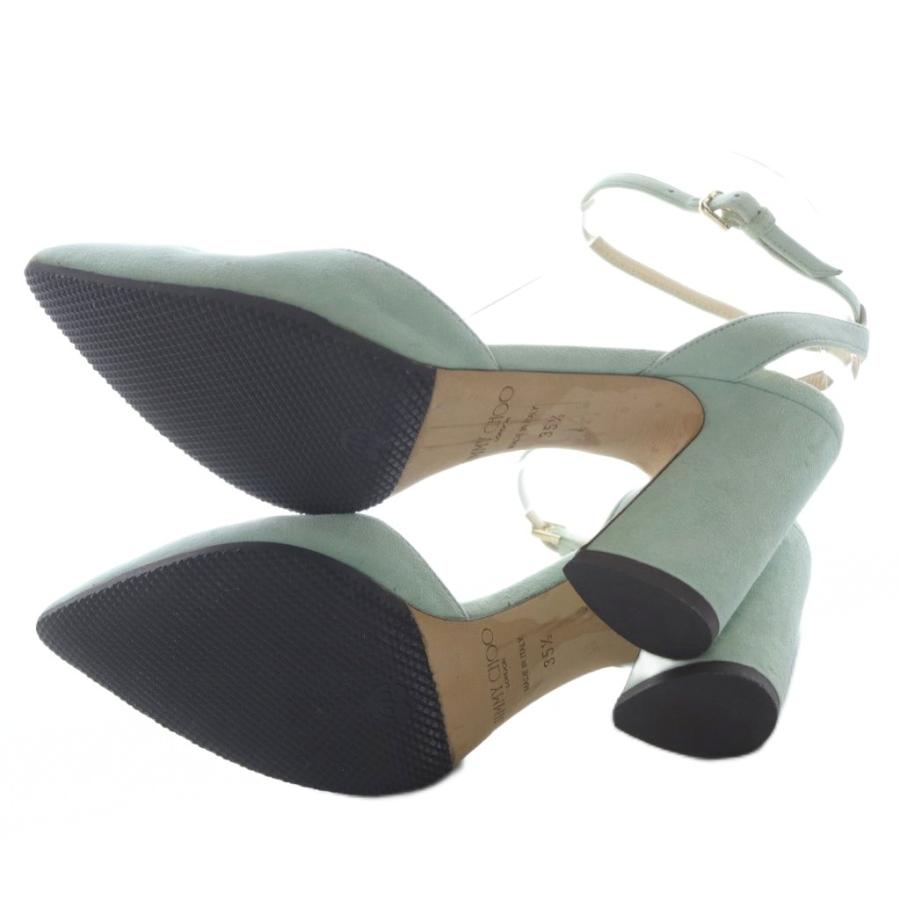 ジミーチュウ JIMMY CHOO スエード ポインテッドトゥ サンダル