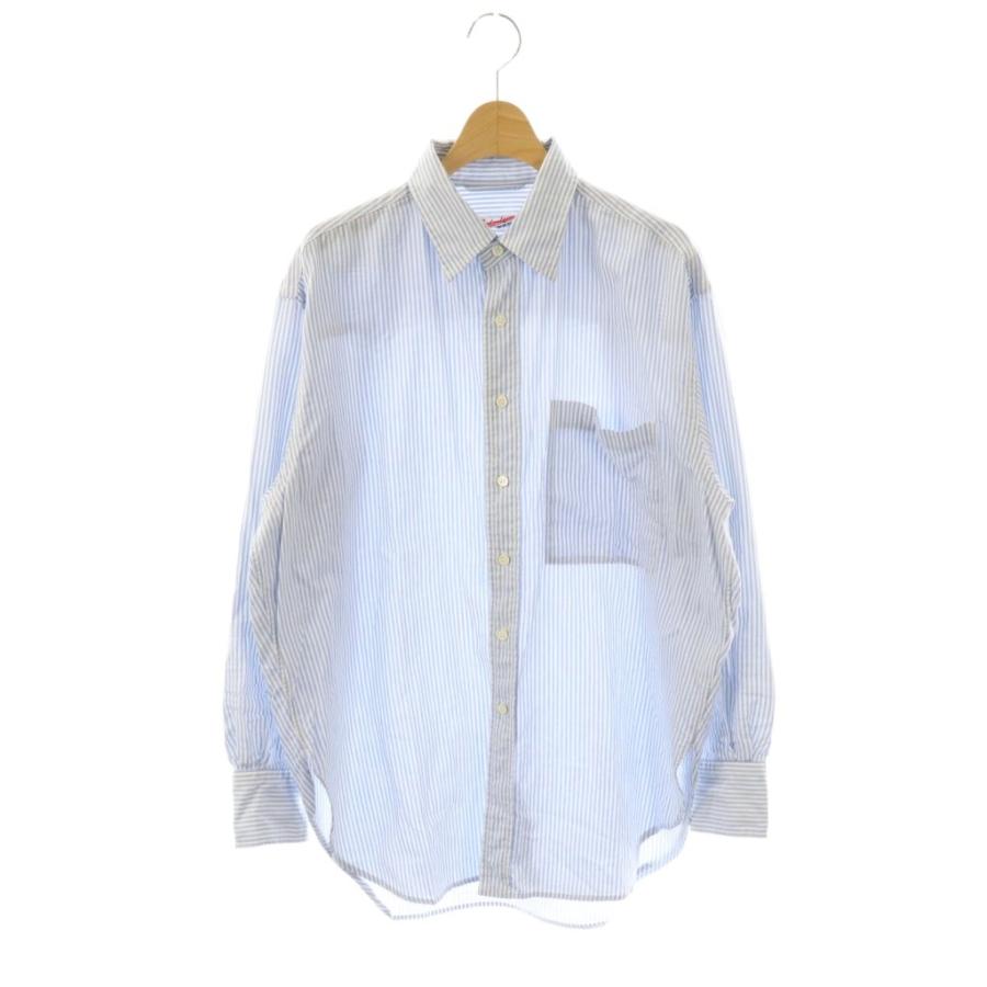スピック&スパン Spick&Span 23AW オックスルーズシャツ ストライプ 