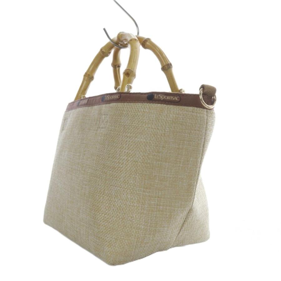 LeSportsac レスポートサック LesportSAC SM BAMBOO RAFFIA TOTE 