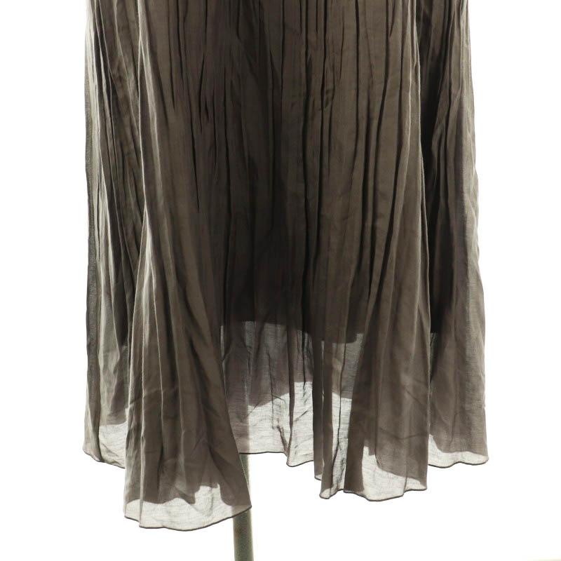 アナイ ANAYI 23SS コットンシルクローンティアード ワンピース 38