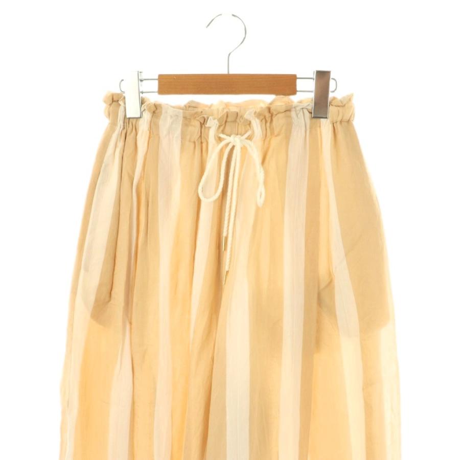 エンリカ enrica STRIPE WIDE パンツ ワイドパンツ イージー 36  