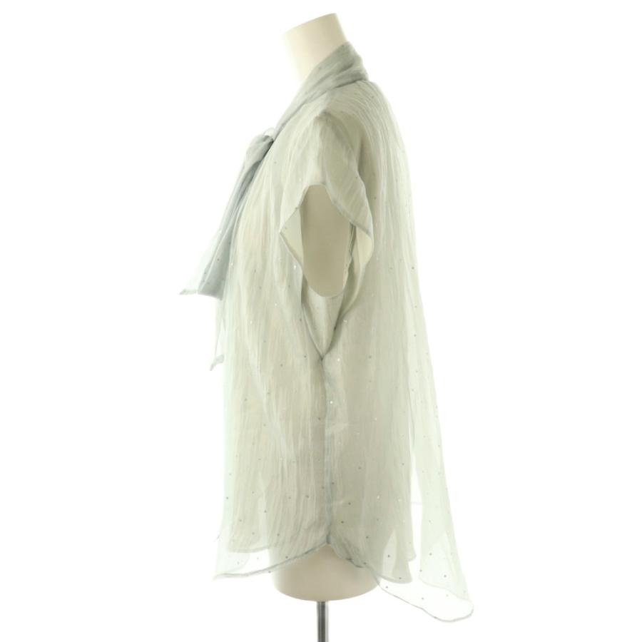 ジャスグリッティー JUSGLITTY 24SS プチラメドット半袖ブラウス 2 