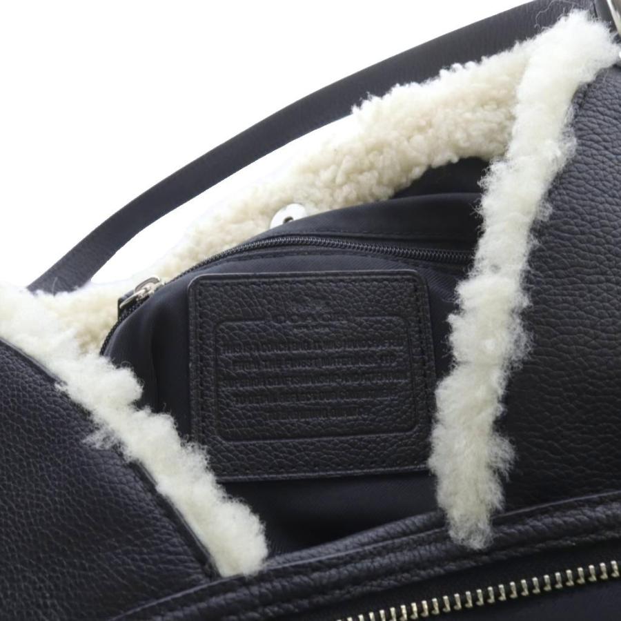 【美品】 COACH コーチ レザー ボア ハンドバッグ ロゴ 黒 36516 COACH（コーチ） レザー ボア ハンドバッグ ロゴ 黒 ブラック 36516