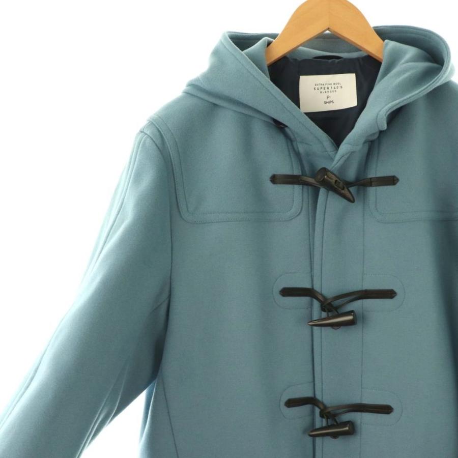 シップス SHIPS 140sメリノウールメルトンダッフルコート アウター L