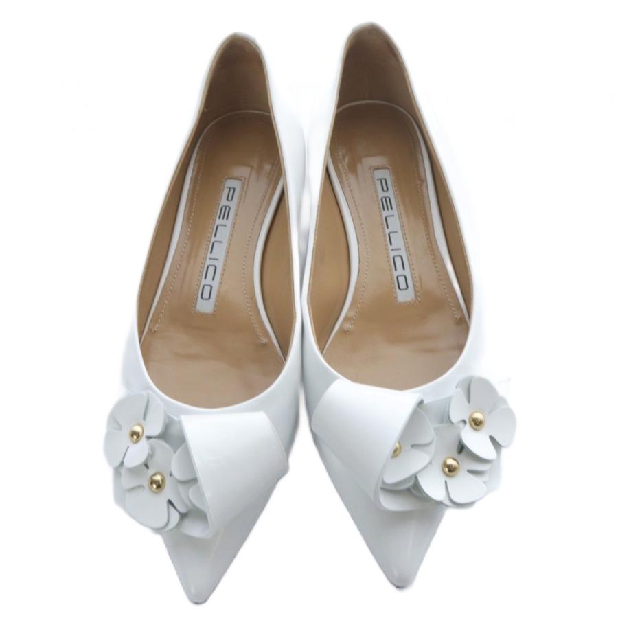 ペリーコ PELLICO ANIMA ガラスレザー パンプス ポインテッドトゥ 34