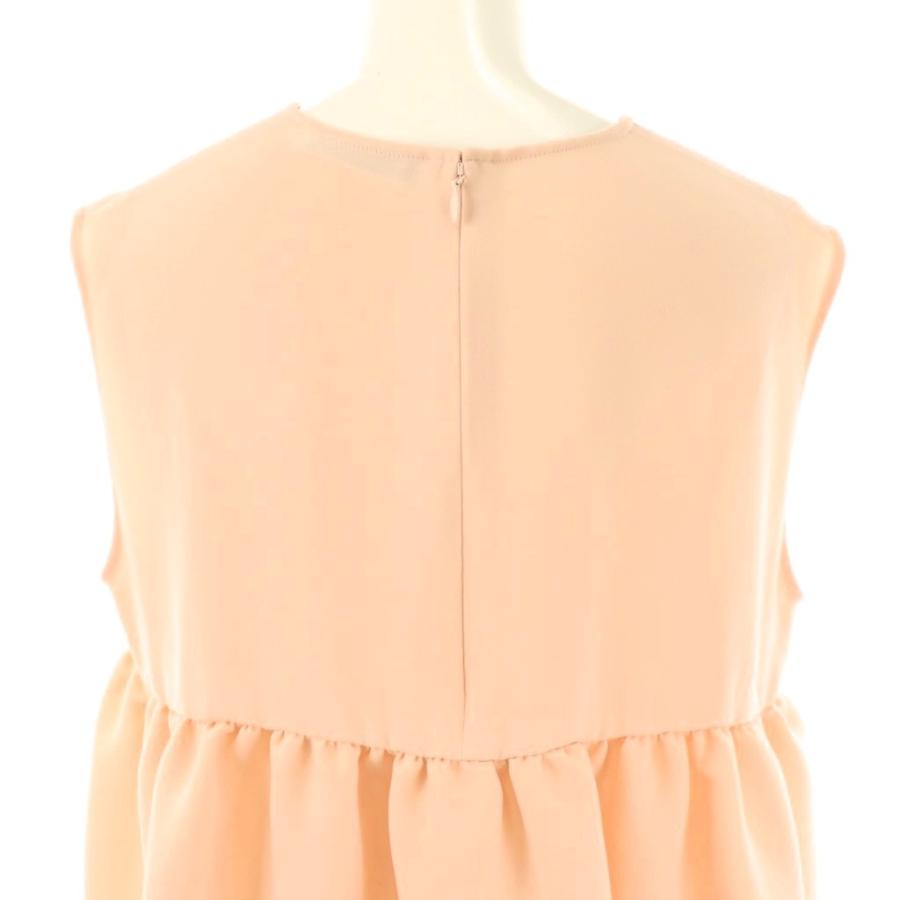 ヨーコチャン YOKO CHAN Vネックバックティアードブラウス  