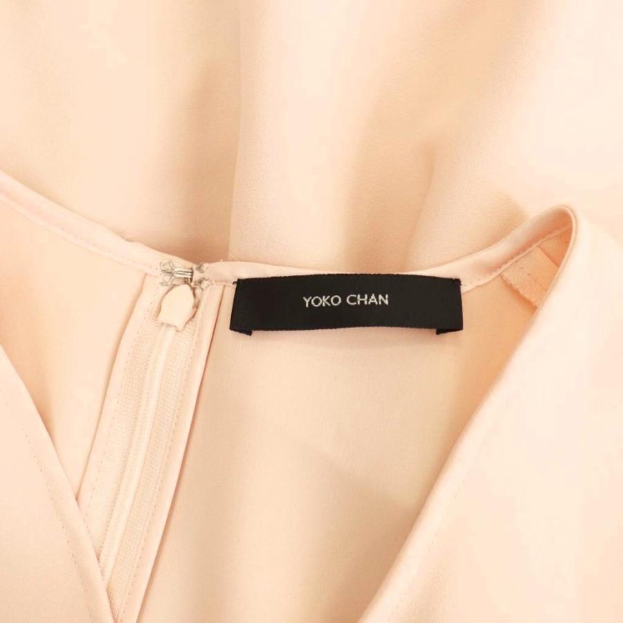 ヨーコチャン YOKO CHAN Vネックバックティアードブラウス  