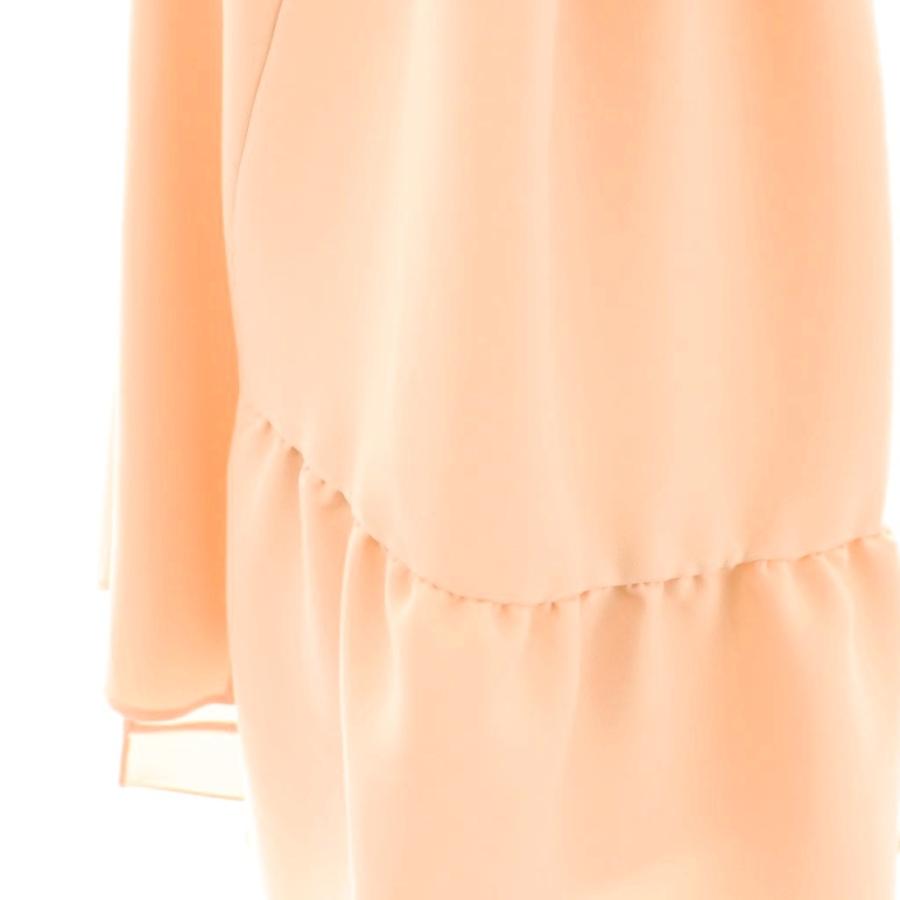 ヨーコチャン YOKO CHAN Vネックバックティアードブラウス  