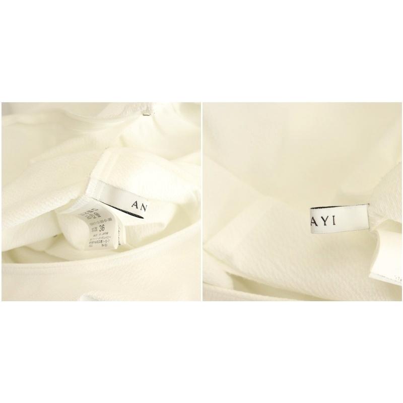 アナイ ANAYI 24SS サッカーストレッチペプラム ブラウス 半袖 36