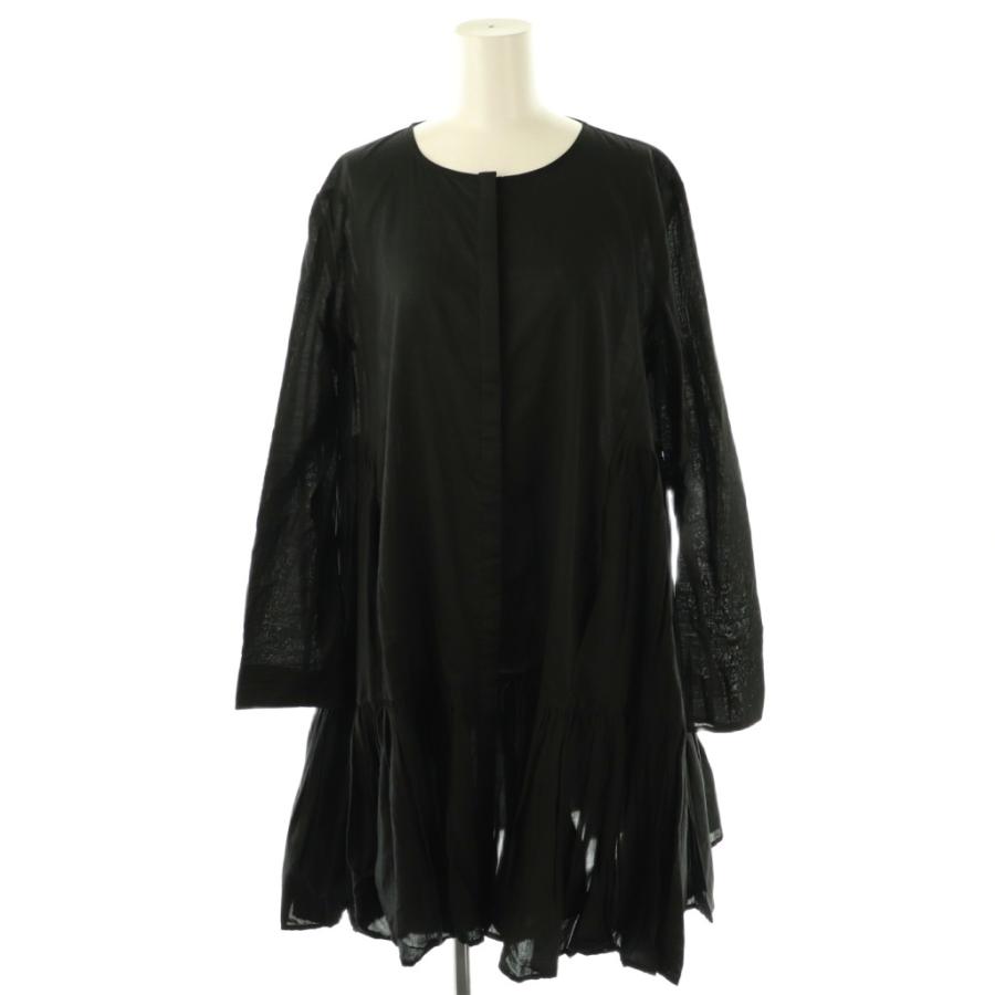 merlette マーレット】マーテル 黒の長袖ひざ丈ワンピース マーレット