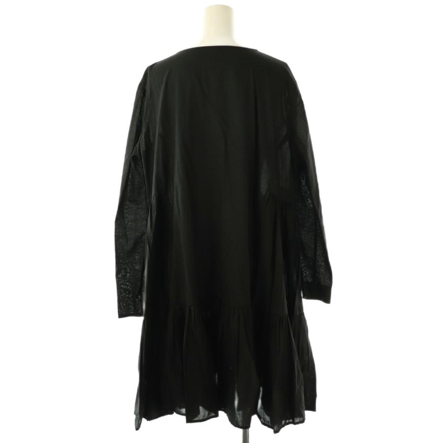 Merlette ブラック ひざ丈ワンピース 長袖 マーレット Merlette martel dress ワンピース 膝丈 長袖 XS ブラック