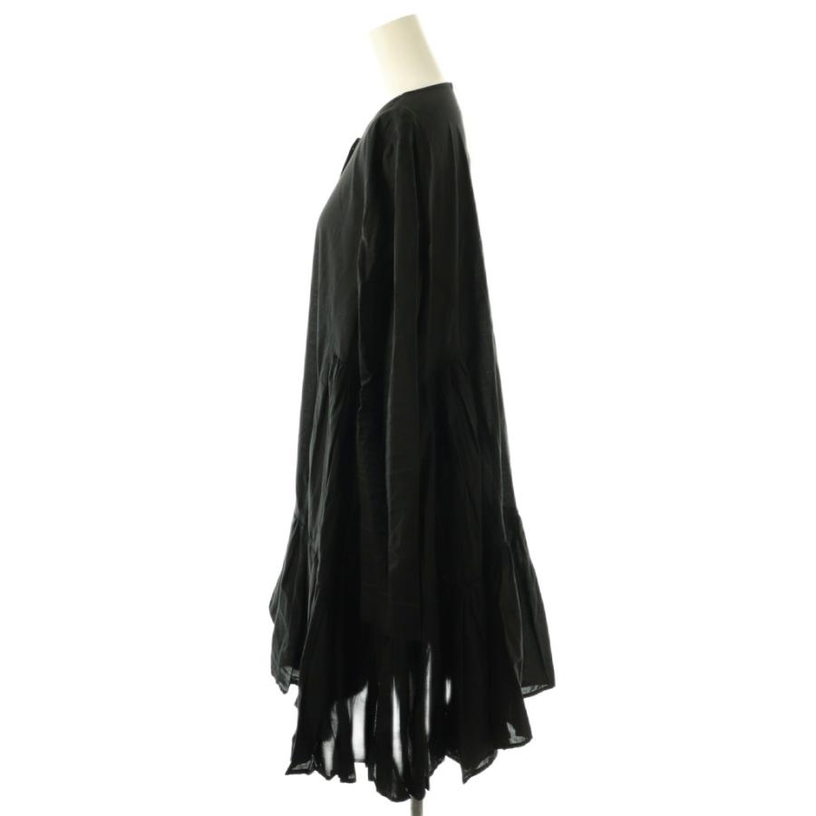 Merlette ブラック ひざ丈ワンピース 長袖 マーレット Merlette martel dress ワンピース 膝丈 長袖 XS