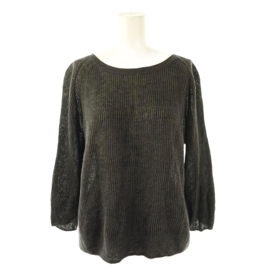 マーガレットハウエル ニット 七分袖 コットン MARGARET HOWELL 送料