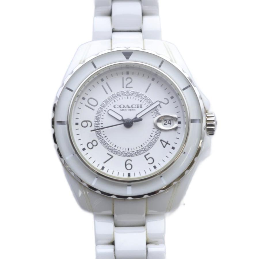 COACH コーチ プレストン デイト クォーツ セラミックウォッチ