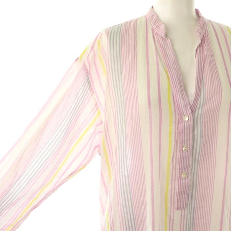 ヌキテパ ストライプシャツワンピース ピンク ne Quittez pas 【公式通販】