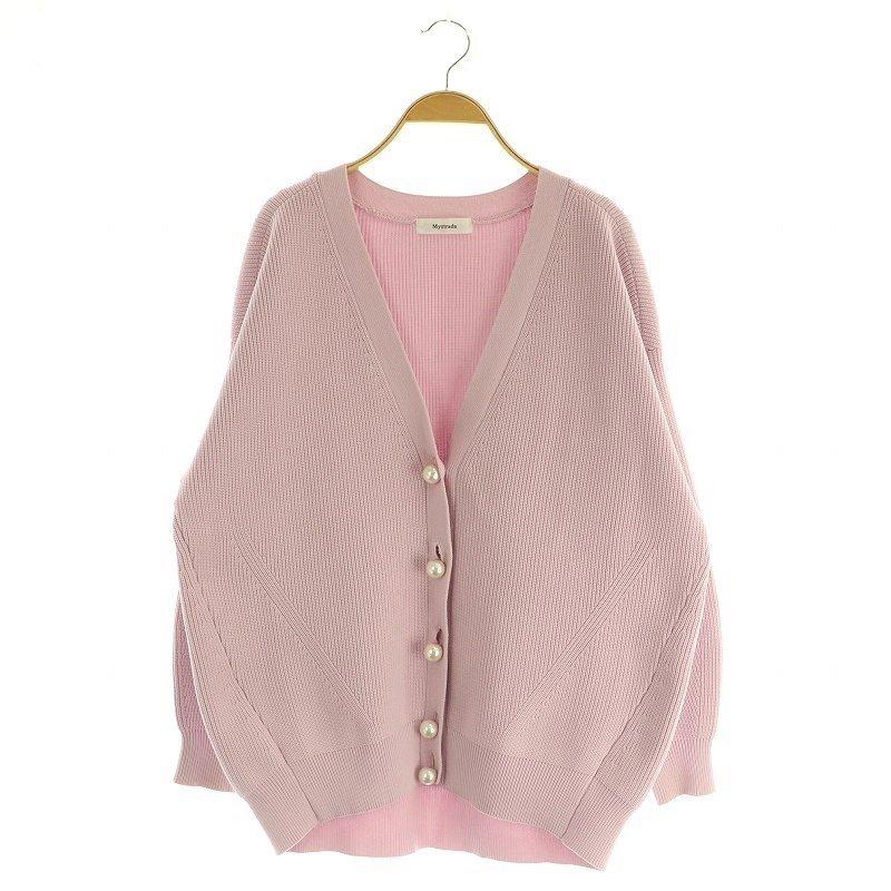 マイストラーダ Mystrada 23SS パールボタン ニットカーディガン