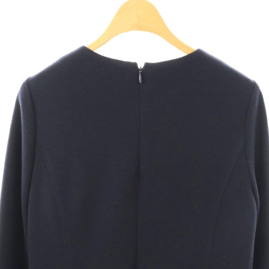 美品 M'S GRACY 2021年 チェック 切替 ワンピース ブラック 36 エムズグレイシー M'S GRACY チェック 切替 ワンピース 36 紺 赤 黒